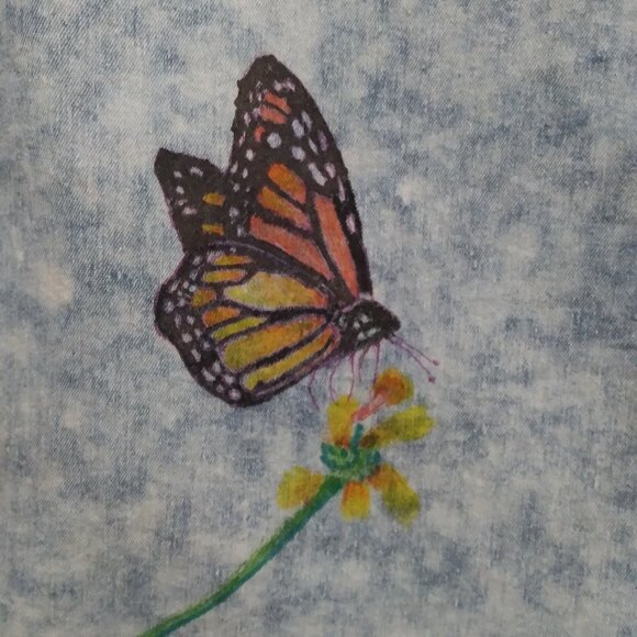 Upcycled Light - weight sleeveless distressed vest - Picture 6 of 8